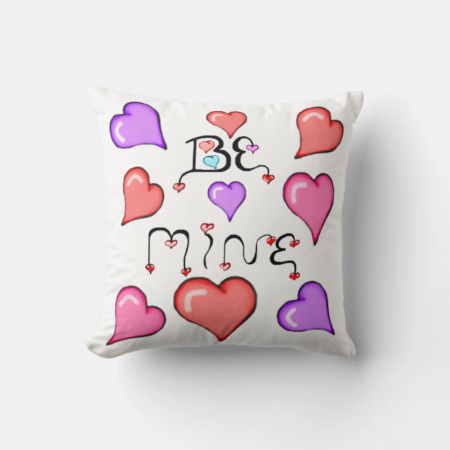 Be Mine Heart Pillow (Front)