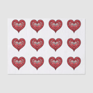 Be Mine Hearts Tissue Paper