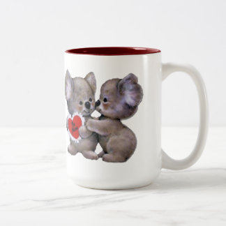 Be Mine Koalas Two-Tone Coffee Mug