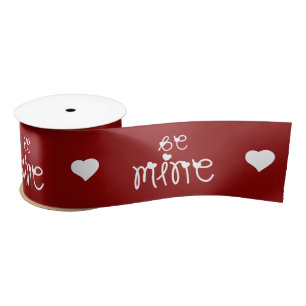 Be Mine Love Hearts Valentine's Day Satin Ribbon