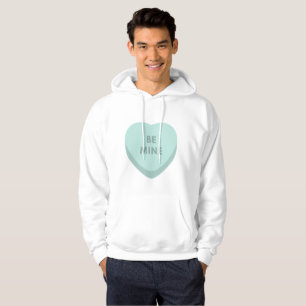 Be Mine Love Shape Valentine Quotes Hoodie