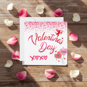 Be Mine Personalized Flat Card