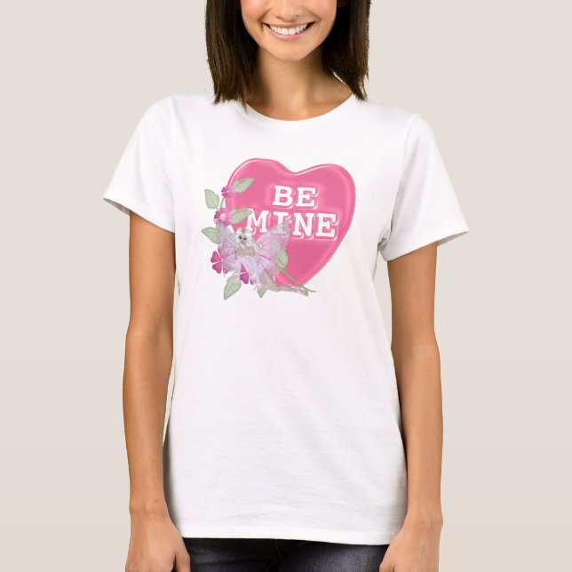 Be Mine Pink Candy Fairy/Fae Design T-Shirt (Front)