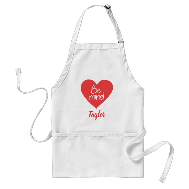Be Mine Pretty Heart Standard Apron (Front)