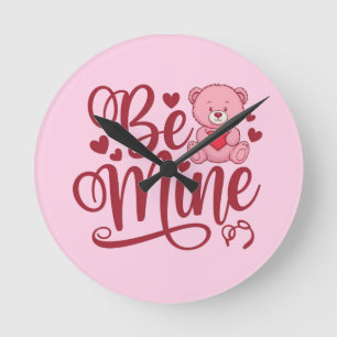 Be Mine Round Clock