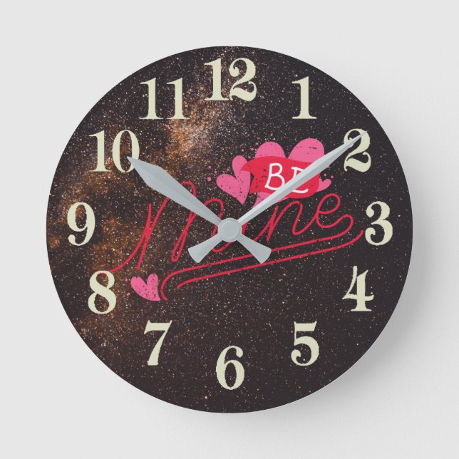 Be Mine Round Clock (Front)