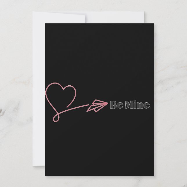 Be Mine: The Romantic Express Invitation (Front)