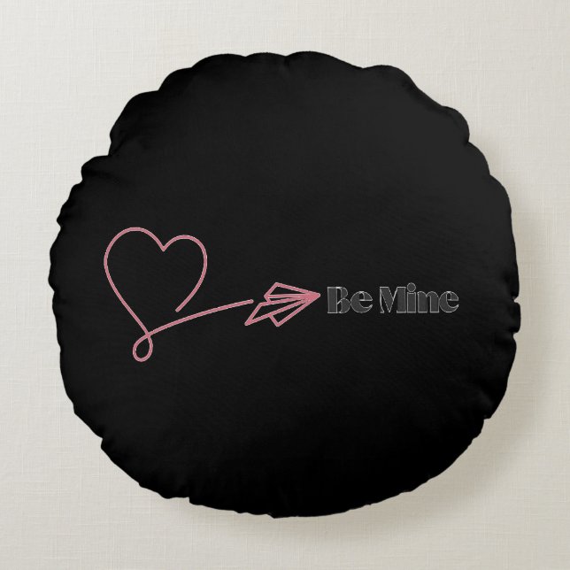 Be Mine: The Romantic Express Round Cushion (Front)
