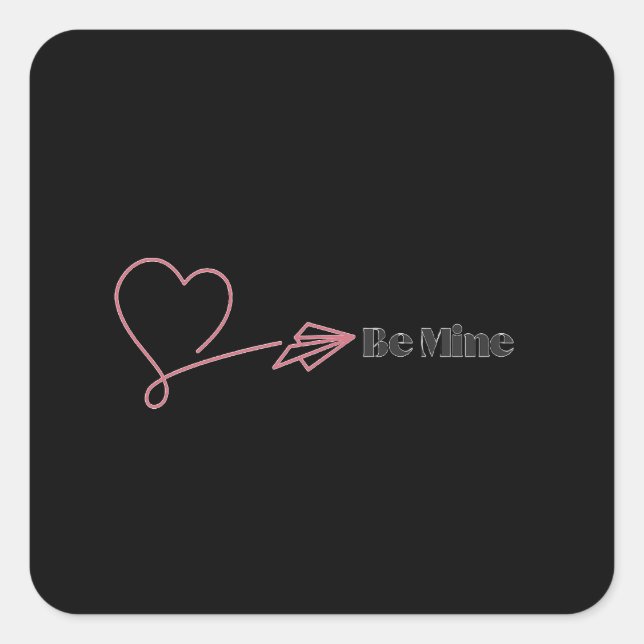 Be Mine: The Romantic Express Square Sticker (Front)