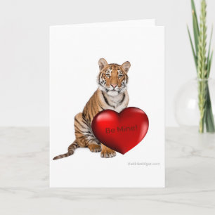 Be Mine Tiger Holiday Card