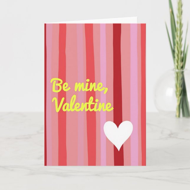 Be Mine Valentine Card (Front)