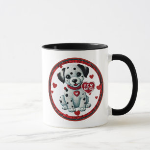 Be Mine Valentine Dalmatian Puppy Coffee Mug