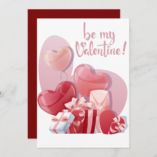 Be Mine Valentine Flat Holiday Card