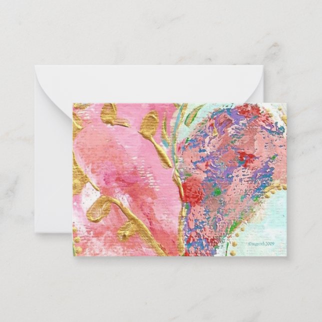 'be mine' valentine note card (Front)