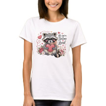 Be Mine Valentine Raccoon with Love