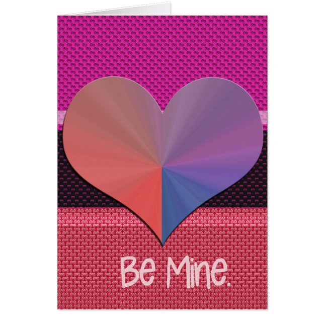 Be Mine Valentine Reflective Heart (Front)