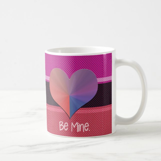 Be Mine Valentine Reflective Heart Coffee Mug (Right)