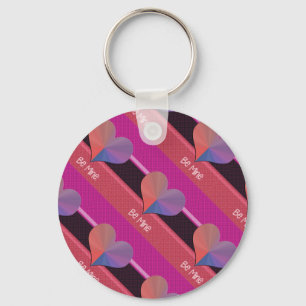 Be Mine Valentine Reflective Heart Key Ring