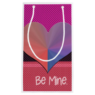 Be Mine Valentine Reflective Heart Small Gift Bag