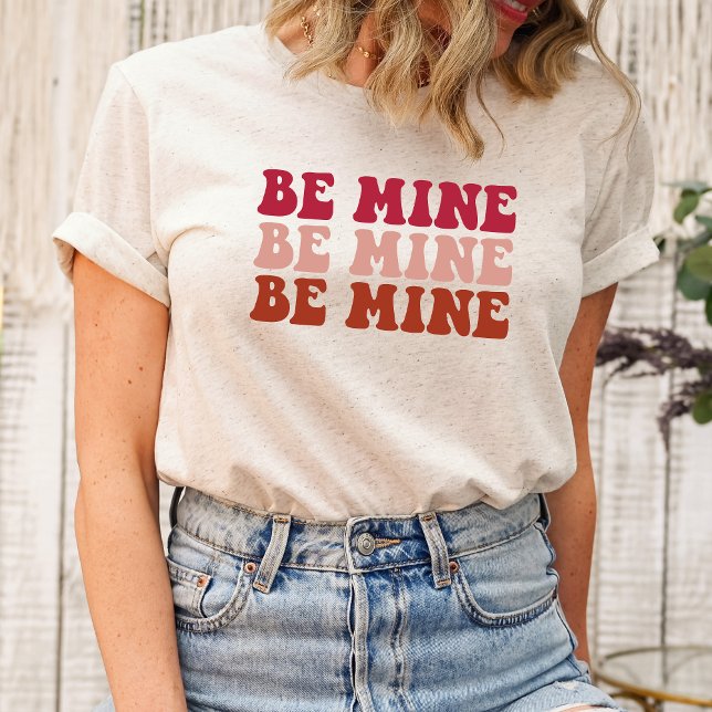 Be Mine Valentine’s Day Shirt – Sweet Retro Heart (Be Mine, Valentine's Day, Romantic Tee, Heartfelt Love, Sweetheart Shirt, Love Confession, Valentine)