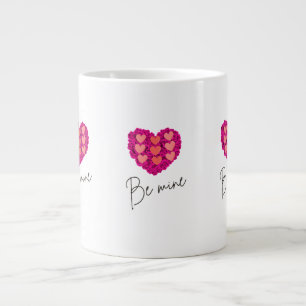 Be Mine Valentine shirt Rose with Heart Love Large Coffee Mug