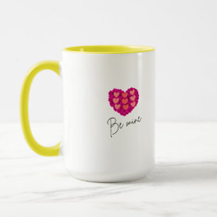 Be Mine Valentine shirt Rose with Heart Love Mug