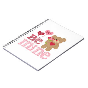 Be Mine Valentine Teddy Notebook