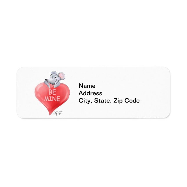 Be Mine Valentine's Day Address Labels (Front)