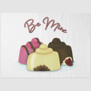 Be Mine Valentine's Day Candy 2 Tissue Paper