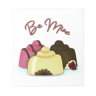 Be Mine Valentine's Day Candy Notepad