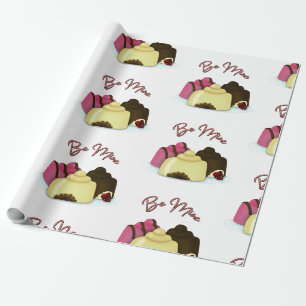 Be Mine Valentine's Day Candy Wrapping Paper