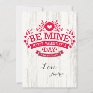 Be Mine Valentine's Day Card