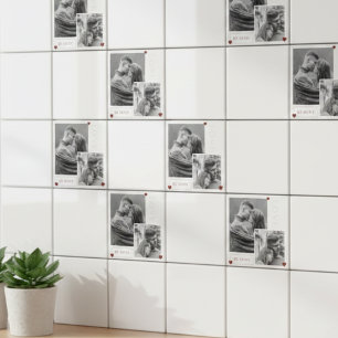 Be Mine Valentine's Day Couple Photo Love  Ceramic Tile