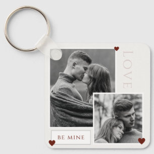 Be Mine Valentine's Day Couple Photo Love Key Ring