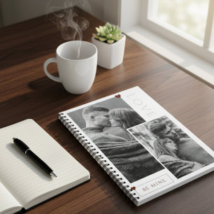 Be Mine Valentine's Day Couple Photo Love  Notebook