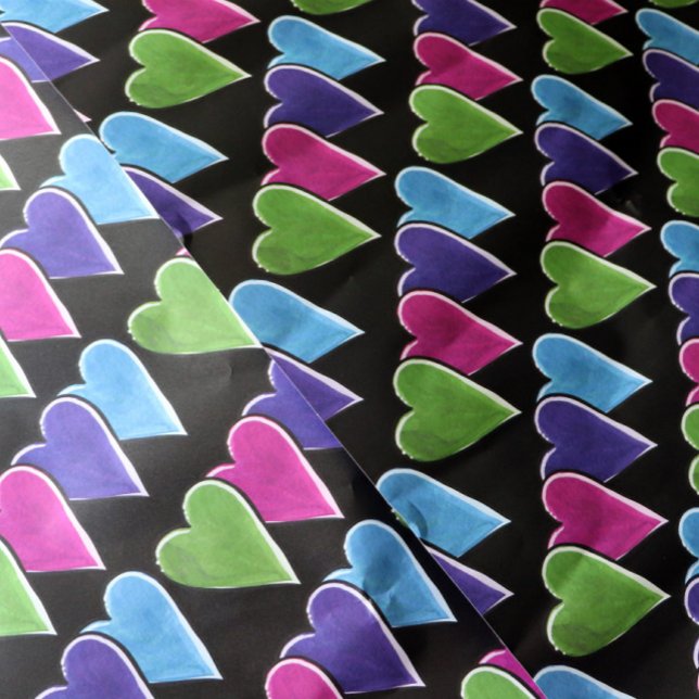 Be Mine Valentine's Day Hearts Lovers Cute         Wrapping Paper Sheet (Creator Uploaded)