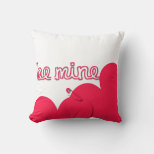 Be Mine Valentine's Day Modern Square Pillow