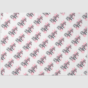 Be Mine with Flowers and Hearts Tissue Paper