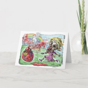 Be Mine Zombie Valentine Holiday Card