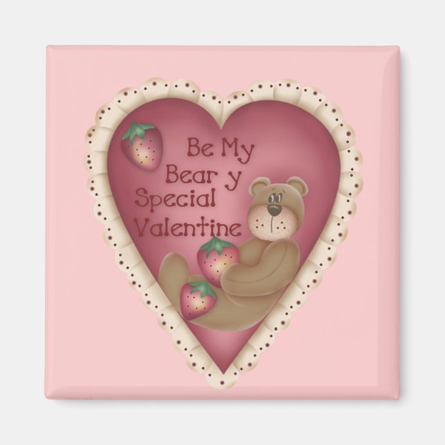 Be My Beary Special Valentine Magnet (Front)