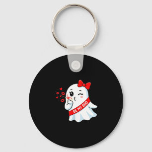 Be My Boo Cute Ghost Valentine Halloween Hearts Ki Key Ring