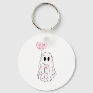 Be My Boo Ghost Funny Valentines Day Key Ring