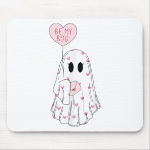 Be My Boo Ghost Funny Valentines Day Mouse Pad