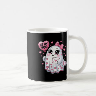 Be My Boo Valentine Funny Ghost Heart Girl Women K Coffee Mug