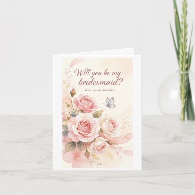 Be my bridesmaid card (Front)