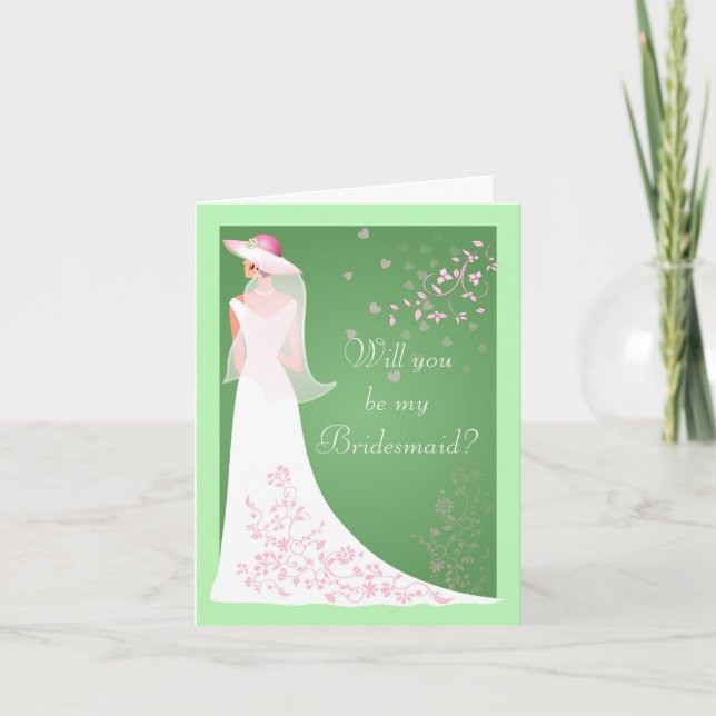 Be My Bridesmaid Cards - Spring Wedding (Front)