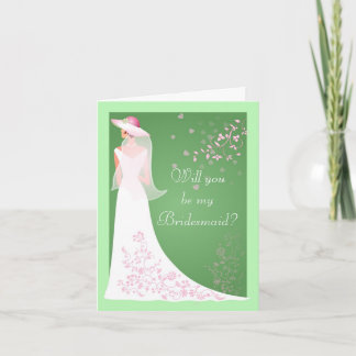 Be My Bridesmaid Cards - Spring Wedding