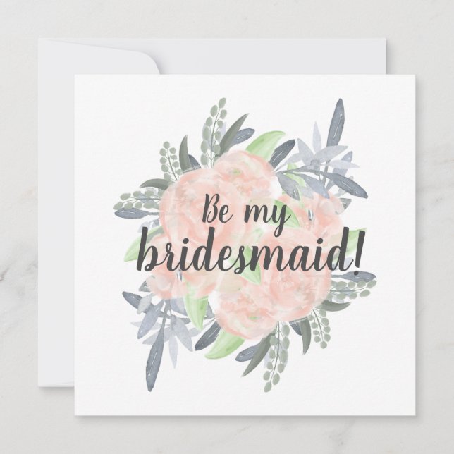 Be my bridesmaid Invitation (Front)