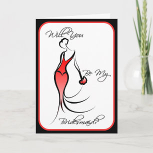 Be My Bridesmaid Invitation for Bridal Attendants