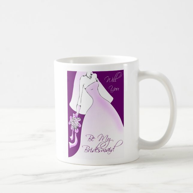 Be My Bridesmaid Invitation Mug (Right)